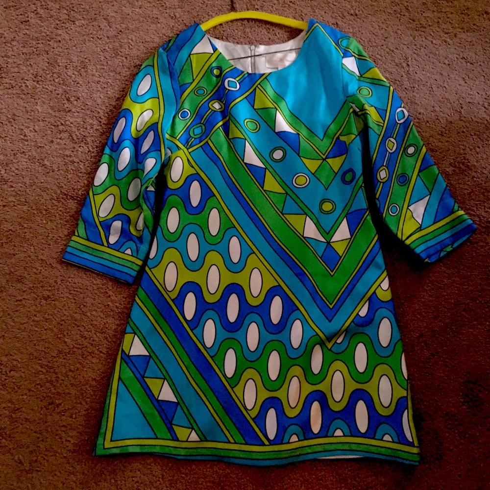 Julie brown silk shift